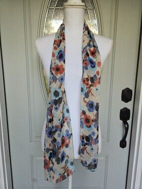 Cejon Floral Watercolor Scarf